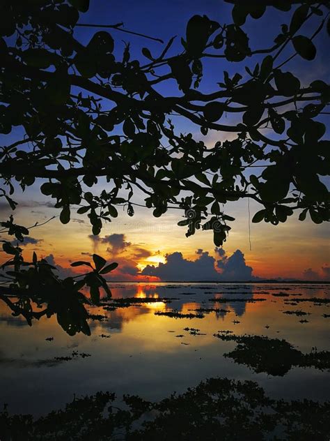 Beautiful Sunrise Or Sunset At Jubakar Beach Tumpat Kelantan Malaysia