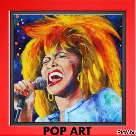 Tina Turner Pop Art Безплатен анимиран  Picmix