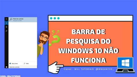 Barra De Pesquisa Do Windows N O Funciona Solu O Youtube