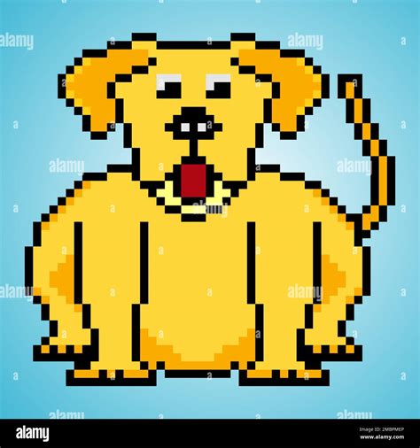 Dog Pixel Art Design Vector Illustration Stock Photo Alamy