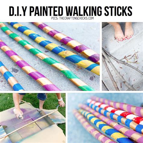 Diy Painted Walking Sticksfor Our Easter Day Nature Walk Diy