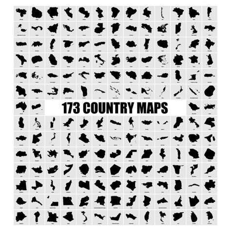 Free Vector Country Maps Collection