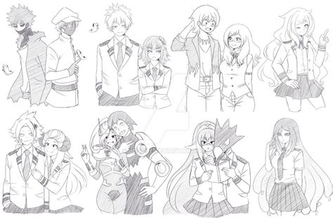 Bnha Sketches Sketchpage Iv By Jusace On Deviantart