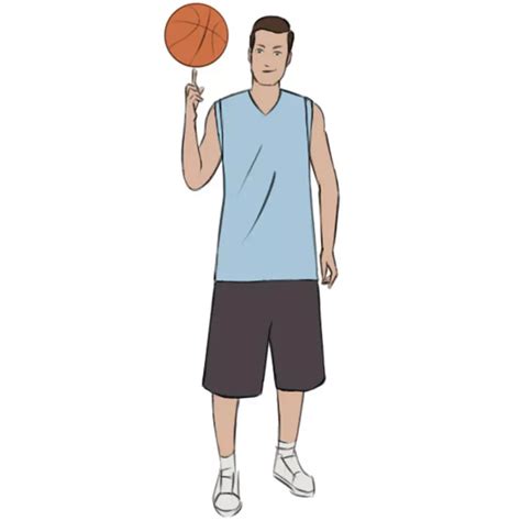 How To Draw A Basketball Player Easy Drawing Art