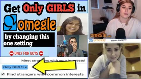 How To Get Only Girls In Omegle How To Find Only Girls In Omegle 100 Working Trick Youtube