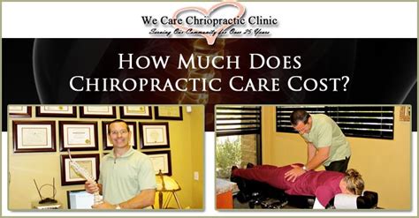 The following scenario outlines how much. How Much Does Chiropractic Care Cost? - We Care ...