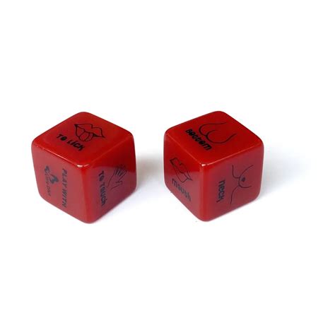 2 pcs sex dice set erotic craps toys red love dices toys for adults games couples dice sex game