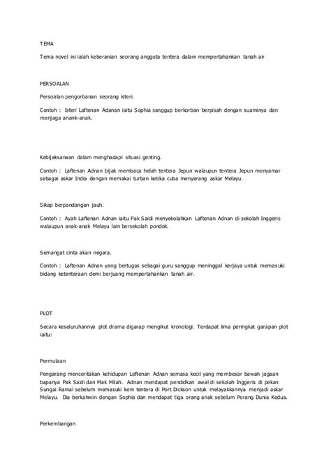 Some notes on novel leftenan adnan wira bangsa. Leftenan adnan
