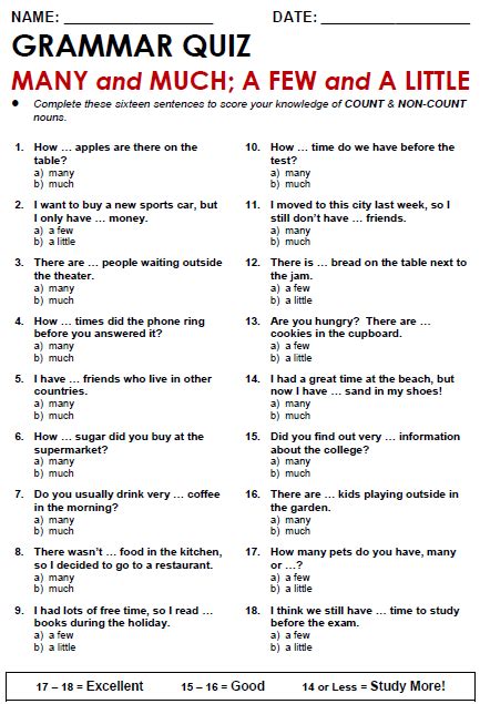 Count And Non Count Nouns All Things Grammar Grammar Worksheets