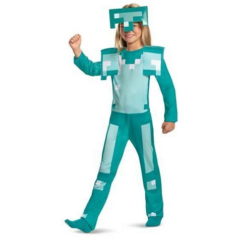 Disguise Minecraft Game Armor Jumpsuit Classic Childrens Halloween