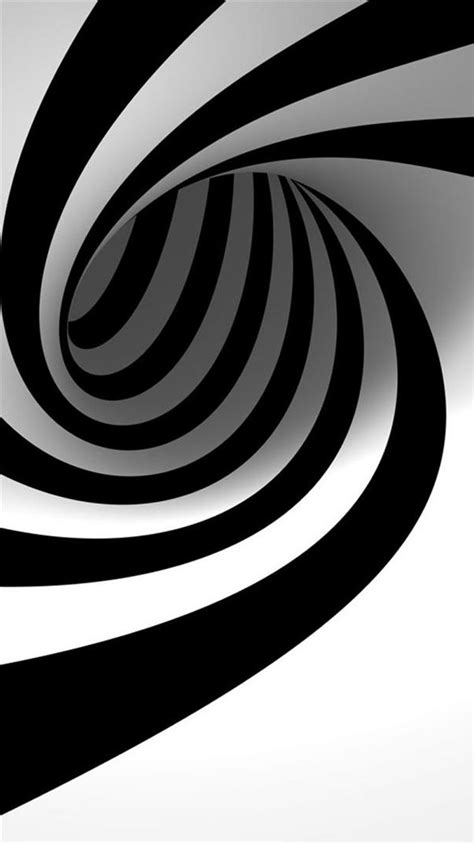 3d Abstract Black Swirl Iphone 8 Wallpapers Free Download