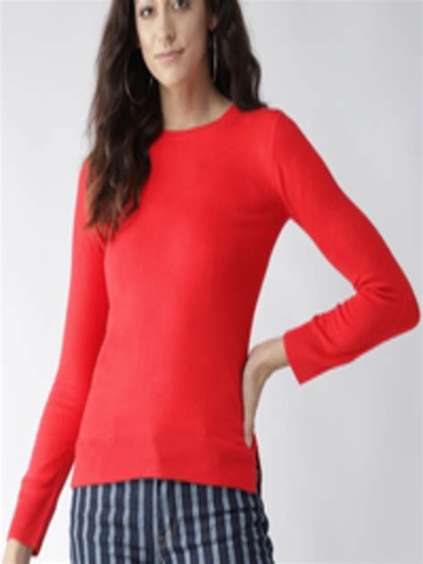 Buy Marks And Spencer Women Red Solid Sweater Sweaters For Women