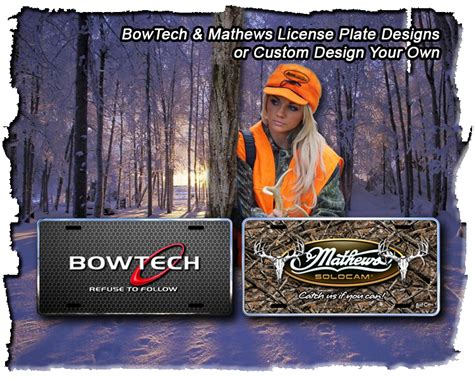 BowTech and Mathews License Plates | License plate designs, Plate design, License plate
