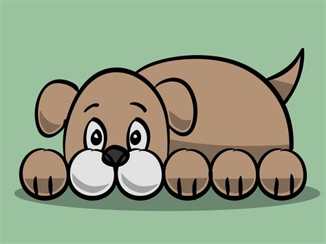 How To Draw A Simple Cartoon Dog 11 Steps With Pictures