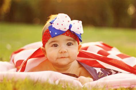 4th Of July Patriotic Baby Portrait Photography Pinterest