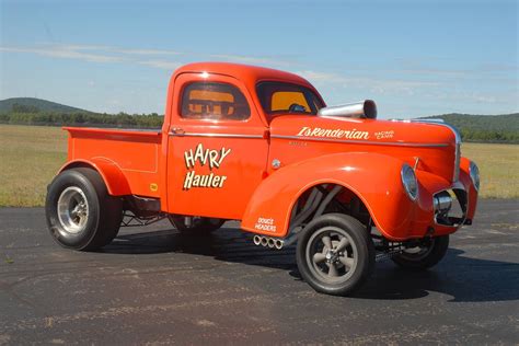 Willys Gasser Pickup Drag Race Racing Retro Hot Rod Rods