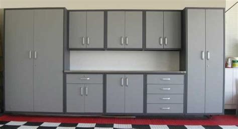 Your steel garage cabinets will bring a visually stunning aesthetic to your garage space. SABER STEEL GARAGE CABINETS