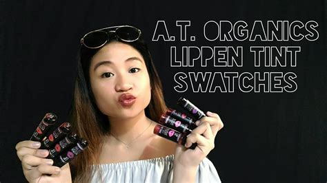 a t organics lip and cheek tint swatches review dorothy torretijo