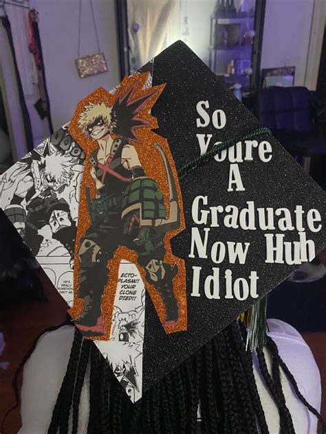 Bakugou Graduation Cap Graduation Cap Designs Graduation Cap