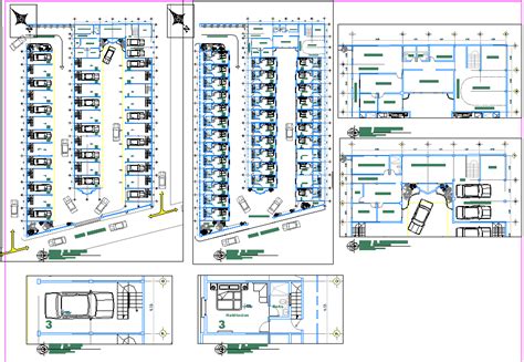 Hotel Room And Parking Plan Autocad File Cadbull