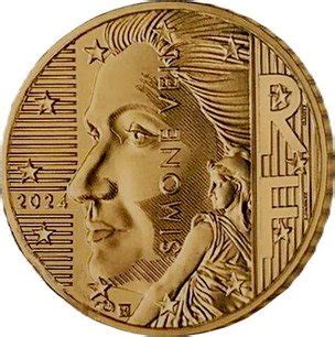 French Nordic Gold Euro Cent Simone Veil Km