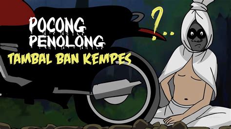 Pocong Penolong Tambal Ban Kempes Kartun Hantu Lucu Youtube