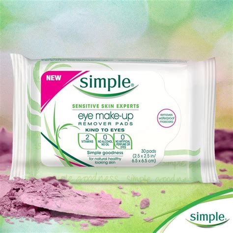 Simple® Eye Make Up Remover Pads Eye Make Up Remover Makeup Remover