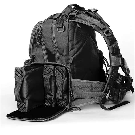 Gps Tactical Range Backpack With 3 Internal Handgun Cases And Magazine