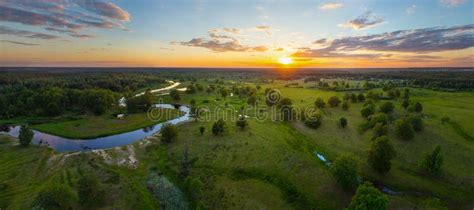 Belarusian Landscape Stock Photo Image Of Aerial Palessie 92522622