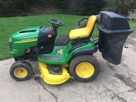 John Deere L120 Ride On Lawn Mower With Collector 48” Cut 20hp