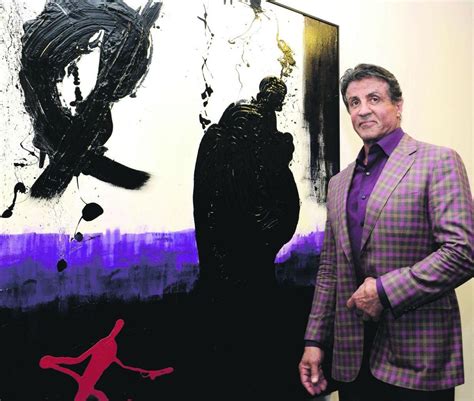 Stallone Exhibits Paintings In France Sylvester Stallone