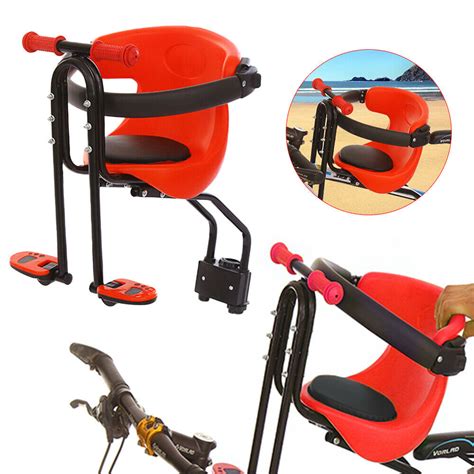 Unlike other types of child bike carriers, in a front seat, you can see, talk, and interact with your child. Child Bike Seat Front Mounting Bicycle Saddle Baby Kid ...