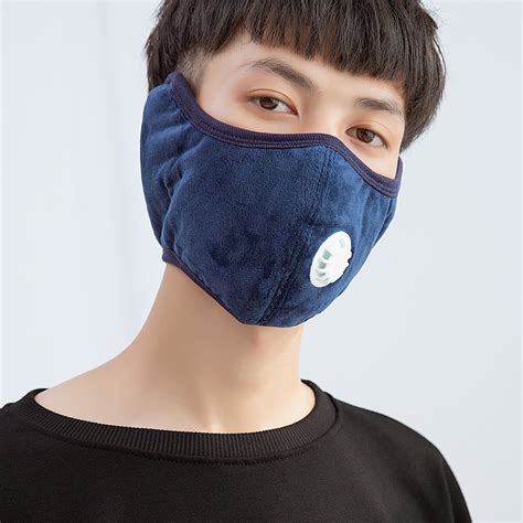 Black Face Mask Mouth Mask Anti Pollute Dust Respirator Washable