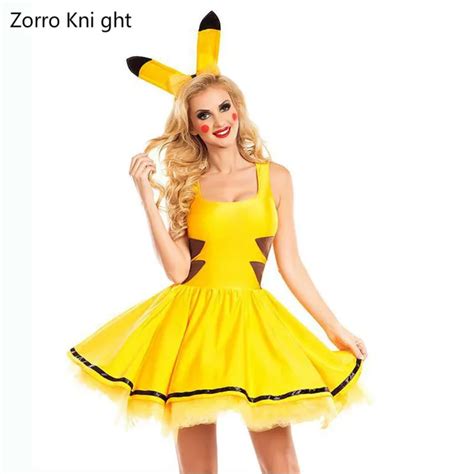 Halloween Costumes For Women Sexy Plus Size Pokemon Pikachu Costume