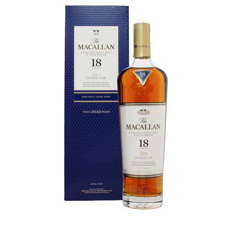 macallan 18 year old double cask 2022 the whisky shop