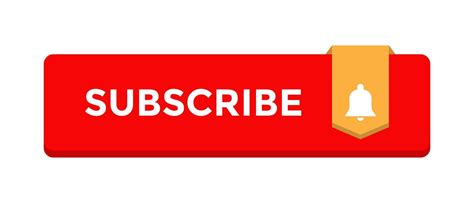 3d Subscribe Button Icon Vector In Trendy Style 7166480 Vector Art At