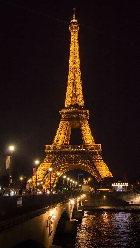 Tour Eiffel 2017 07 Paris Photo Paris Nuit Fond Décran Voyage