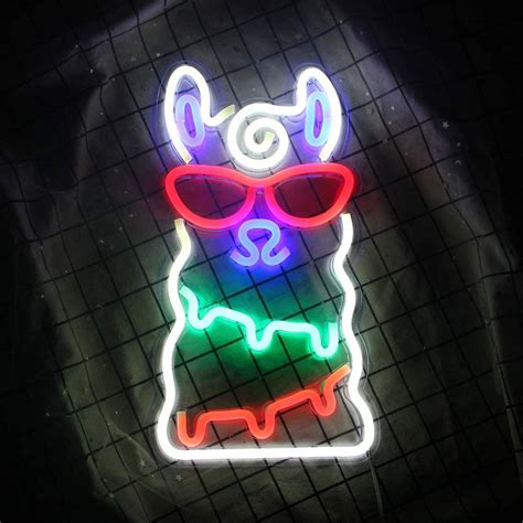 Alpaca Neon Light Led Neon Sign Christmas Wall Lights For Bedroom