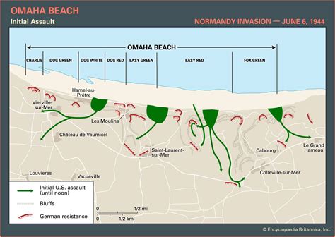 Omaha Beach Map Beach Map