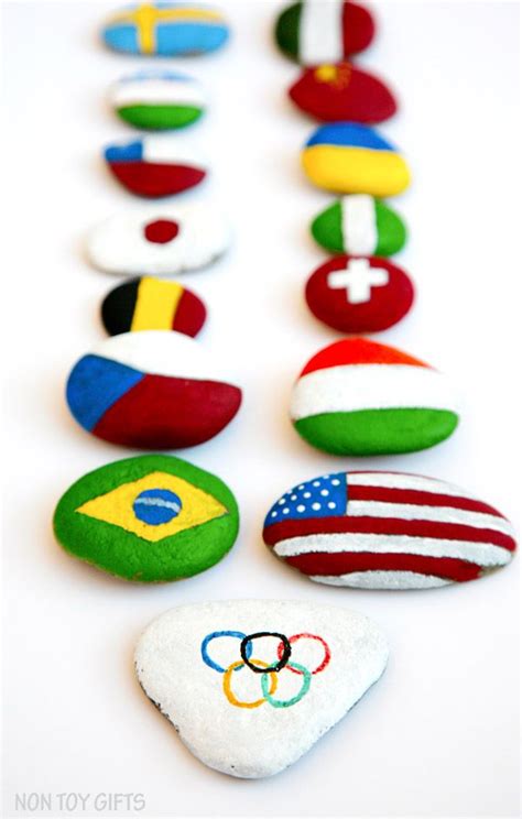 Feb 19, 2021 · the russian team flag in tokyo and beijing will be the roc symbol—an olympic flame in the white, blue and red stripes of the national flag above the five olympic rings. Flag Rocks | Olympic crafts, Crafts for kids, Crafts