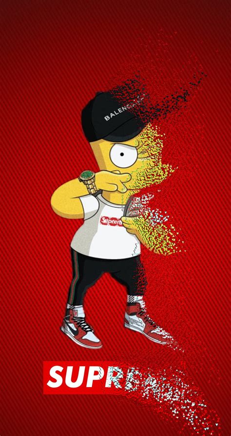 Supreme Bart Simpson Png Supreme Logo Png Bart Simpson