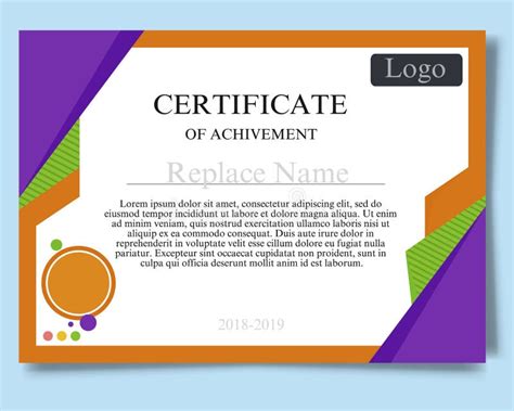 Certificate Of Appreciation Templatetrendy Geometric Design Layered