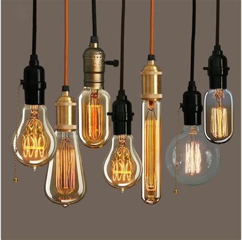 Retro Vintage 40w Edison Light Bulb Chandeliere27 220v Lamp Industrial