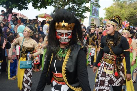 Javanese Arts And Culture Parade In Batang Editorial Stock Image