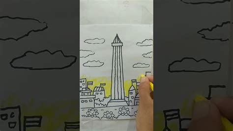 Menggambar Tema Tanah Airku Menggambar Tugu Pahlawan Surabaya Youtube