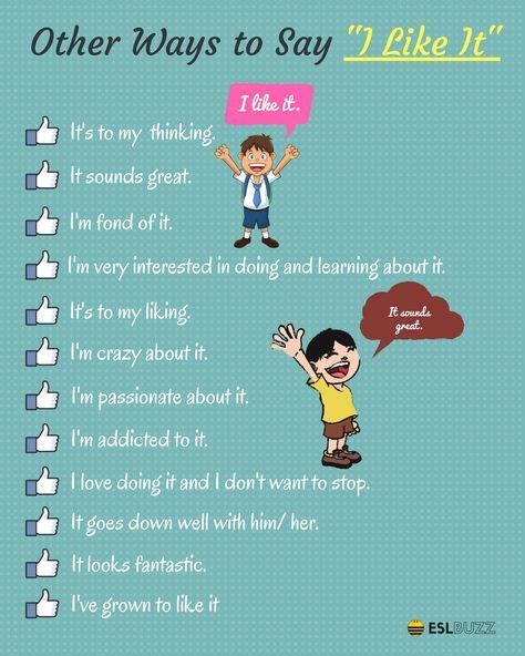 Different Ways To Say I Like It And I Don T Like It Eslbuzz Learning