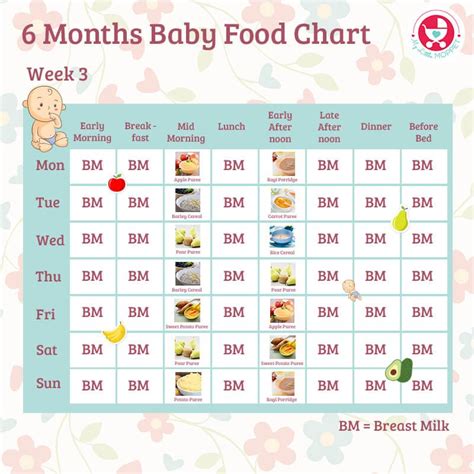 At 9 months old, your baby is ready to eat (almost) everything you do at mealtime. 6 Months Food chart for Indian Babies | Baby month by ...