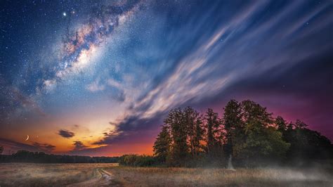 3840x2160 Milky Way Night Sky Stars 4k Hd 4k Wallpapersimagesbackgroundsphotos And Pictures