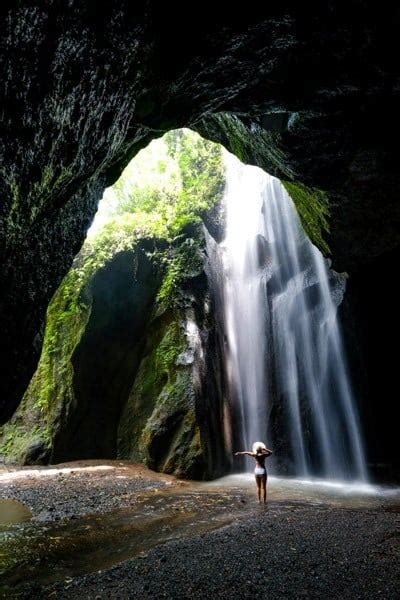Goa Raja Waterfall In Bali The King Cave Falls