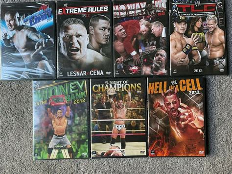 Wwe Dvd Lot 7 Ppvs From 2012 All Sealed And Brand New Ebay